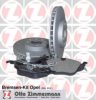 OPEL 1515024 Brake Set, disc brakes